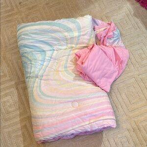 Striped Pastel Comforter Set